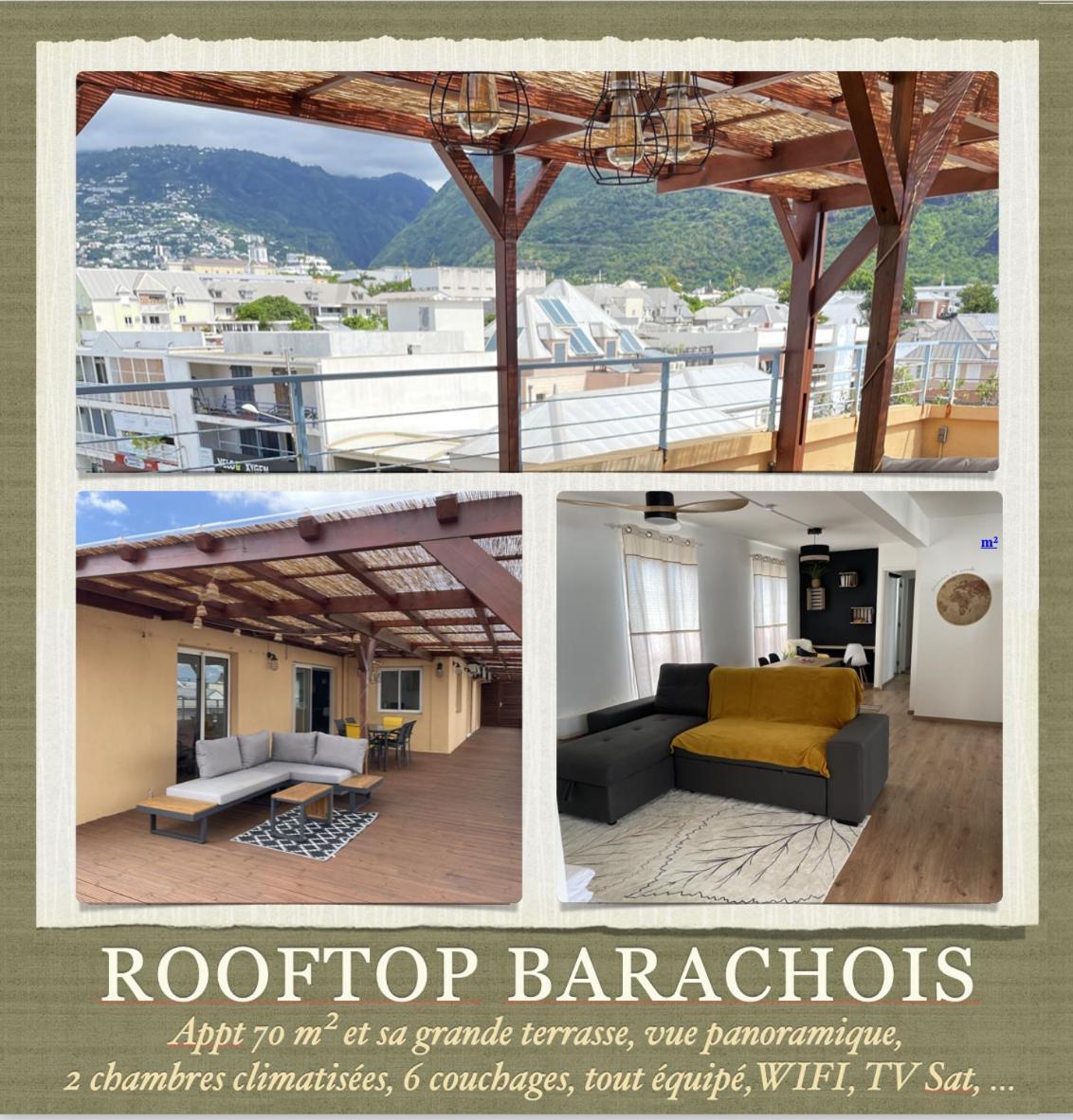 Rare ! Spacieux T3 En Roof-Top Au Barachois - 2 Ch Climatisees - 6 Couchages - Proche Aeroport Сен-Дені Екстер'єр фото